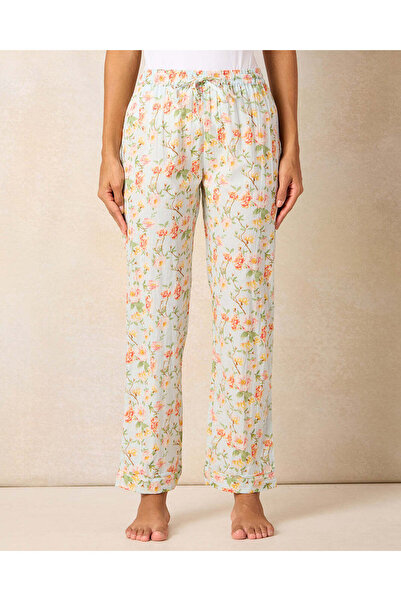 REDTAG Women Ivory Printed Pajama Set (2 Piece)