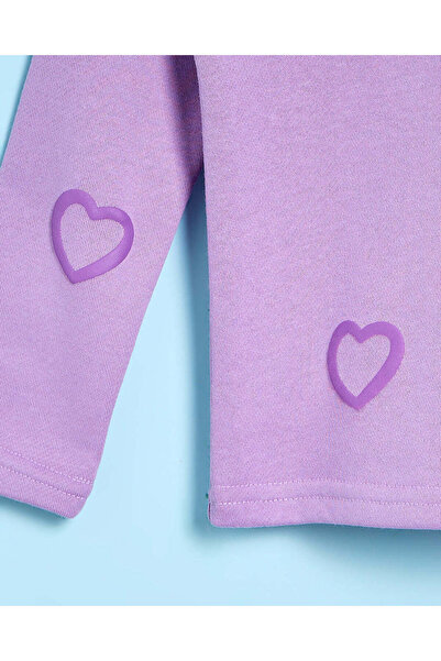 REDTAG Infant Girls Purple Printed Sweatshirt