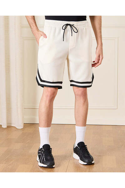 REDTAG Men Ivory Active Shorts