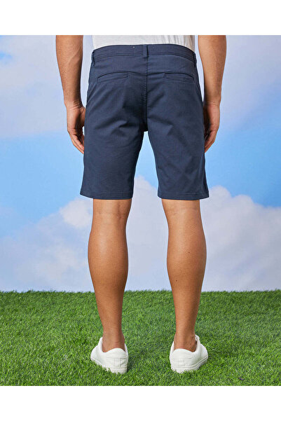 REDTAG Men Navy Chino Shorts