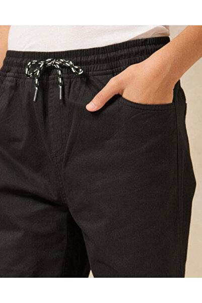REDTAG Senior Boys Black Table Shorts