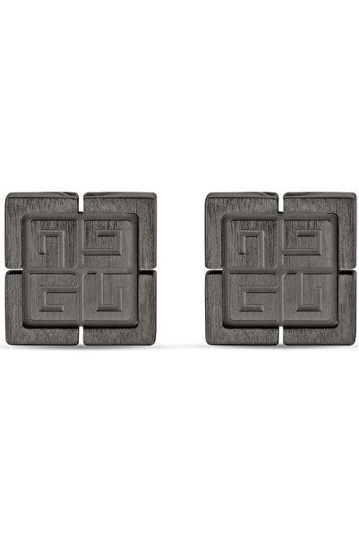 Guy Laroche أزرار أكمام تشارلي 3 رمادية للرجال