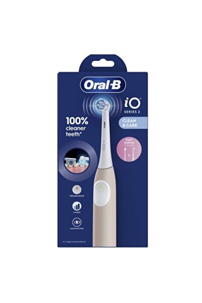 Oral-B Periuță de dinți electrică iO2 Calm Pink, 3 programe, 1 încărcător, 1 cap, roz pal