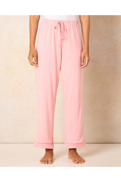 REDTAG Women Pink Solid Pyjama Set (2 Piece)