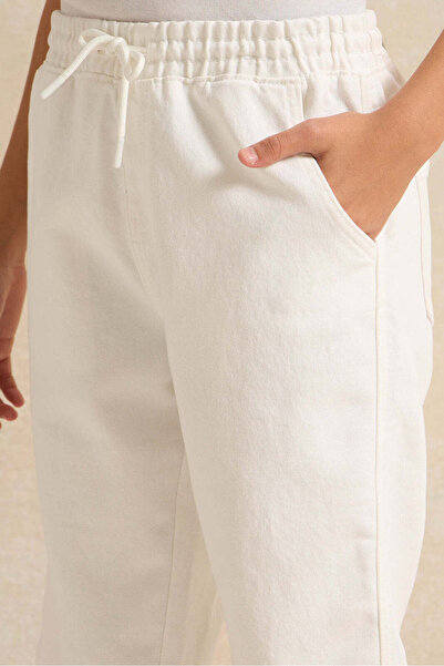 REDTAG Senior Boys White Active Shorts