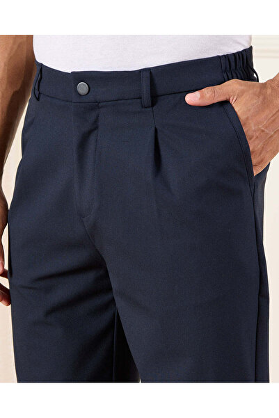 REDTAG Men Navy Formal Trousers