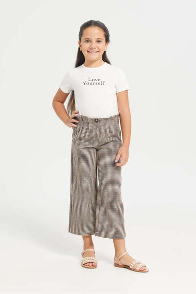 REDTAG Assorted Checkered Wide Leg Trousers