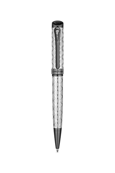 Cerruti 1881 Metal Pen Diamond Pattern Signature Logo Elegant Writing