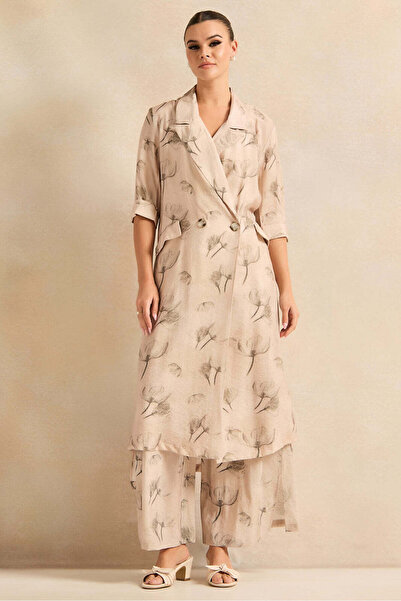 REDTAG Women Printed Wide Leg Trouser