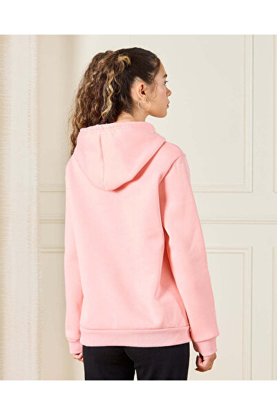 REDTAG Senior Girls Pink Los Angeles Print Sweatshirt