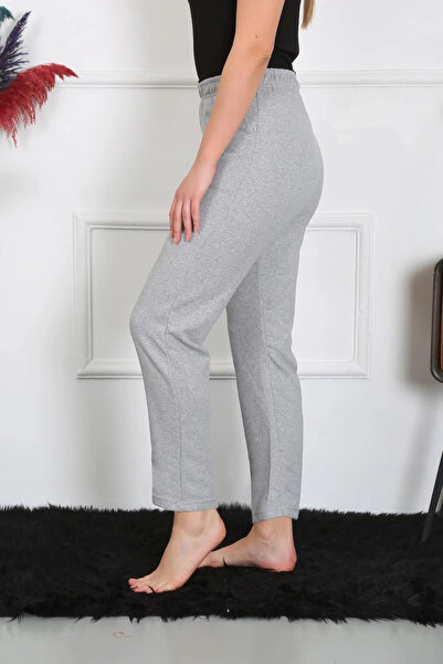 alfa expres Clothing Women's Cotton Pocketed 3 Thread Bottom Sweatpants Gray