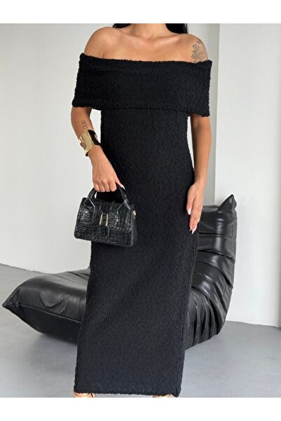 Paraf style Rochie de tricotat midi cu guler Madonna