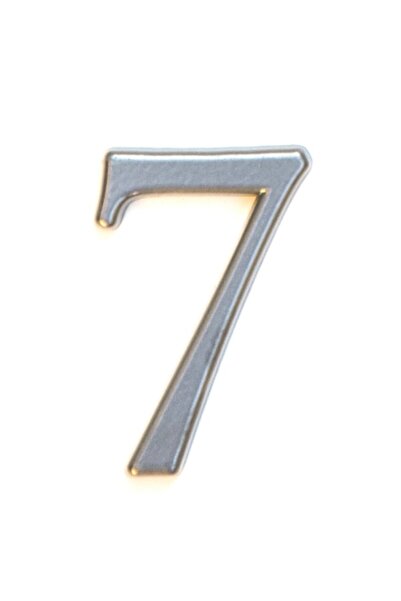 ICON TOOLS Apartment number 7, ICON TOOLS, zamak alloy, 50 mm, silver