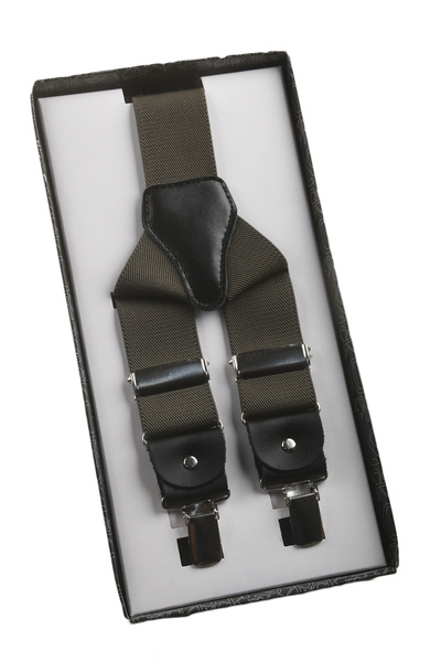 DeepSEA Unisex Χακί Δερμάτινο Ελαστικό Ρυθμιζόμενο Μεταλλικό Κλιπ Παντελόνι 2602025