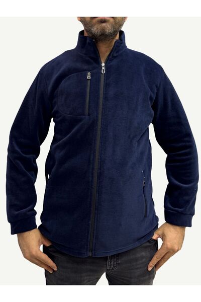 ARFANO Unisex Anti-pilling Tüylenme Yapmayan Polar hırka, Fermuarlı 3 cepli D...