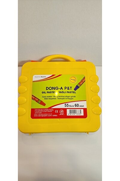Dong-A Yağlı Pastel Boya Plastik Çanta 55 renk 60 lı