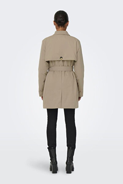 ONLY JDY Жіночий тренч до колін - на ґудзиках, класичний комір