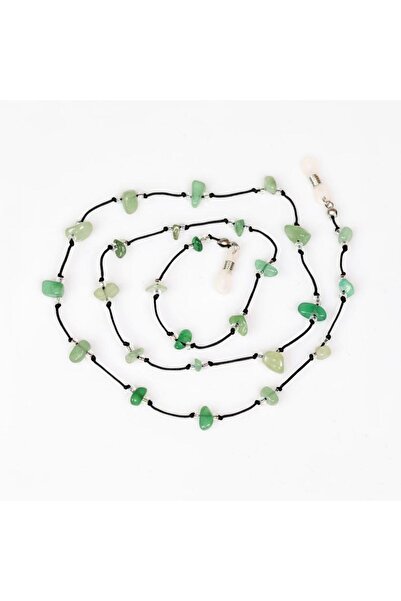Taş Sandığı Aventurine Stone Eyeglass Strap – Natural Stone Eyeglass Cord, Lucky Stone