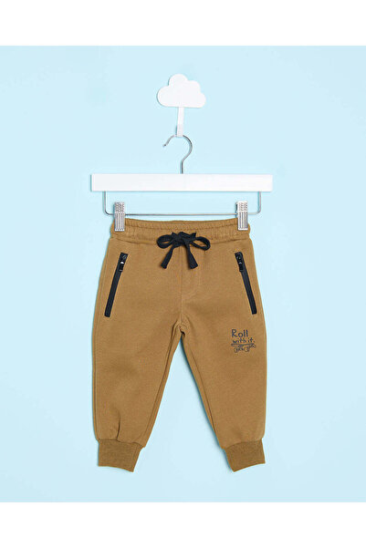REDTAG Infant Boys Brown Printed Active Pants