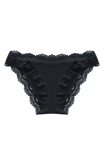 Öts Women's Panties 3-Piece Lace Detailed (96% Cotton - 4% Elastane)