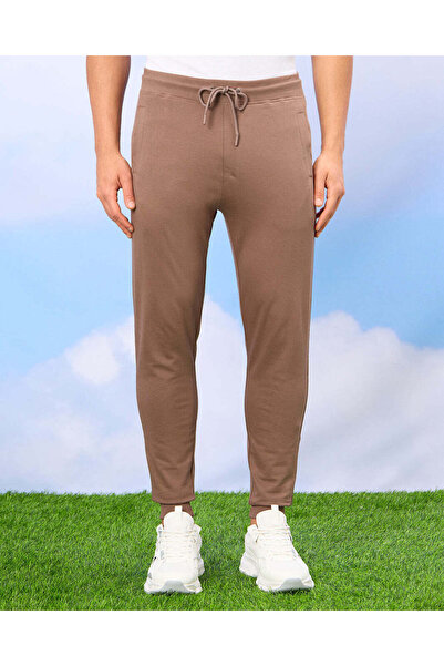 REDTAG Men Brown Plain Active Pants
