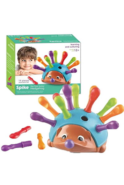 Doris Montessori educational toy Hedgehog 14 elements with sorter, bright colors, develops coordination