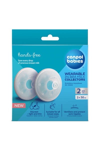Canpol babies Colector de Lapte Matern Hands Free, comfortabile si usor de curatat, set 2 buc