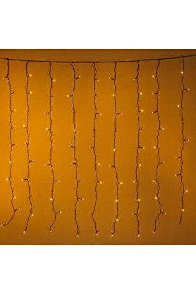 OEM Set de lumini cortină cu 200 becuri LED, extensibile 5,1 m - alb cald