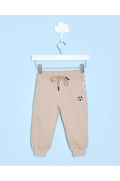 REDTAG بنطال رياضي مطبوع باللون البيج للأولاد الرضع