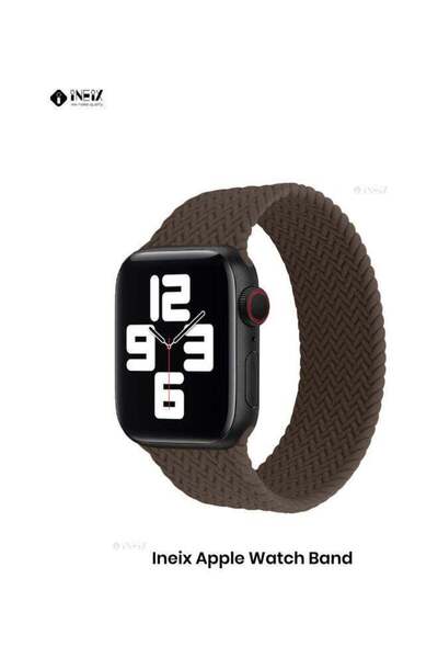 ineix Braided Solo Loop Stretchable Replacement Strap For Apple Watch
