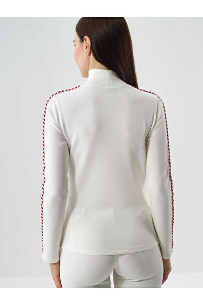 Xint Kadın Ekru Modal Dokulu Regular Fit Uzun Kollu Tişört