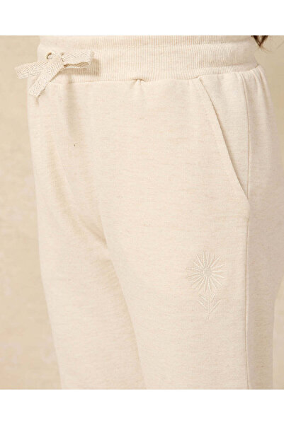 REDTAG Girls Ecru Active Track Pants