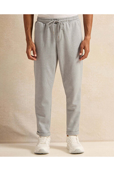 REDTAG Men Grey Plain Track Pants