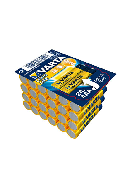 Varta Baterii Alcaline Longlife Extra AAA, cutie 24 buc