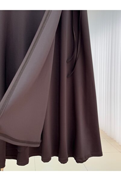 BENAHOLL Elisaid Side Tie Piece Skuba Skirt-Gs3788 Brown