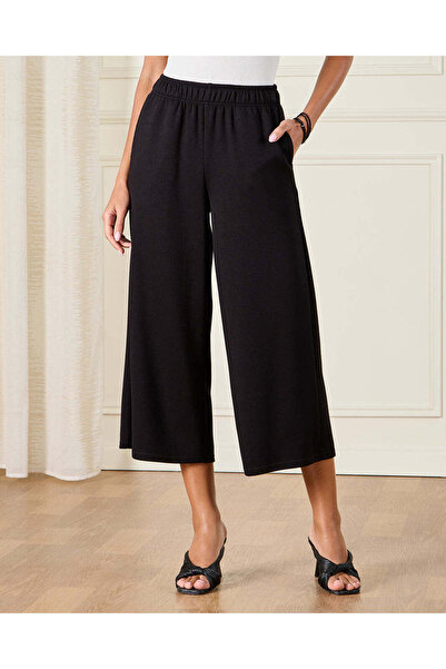 REDTAG Women Black Culottes Pants