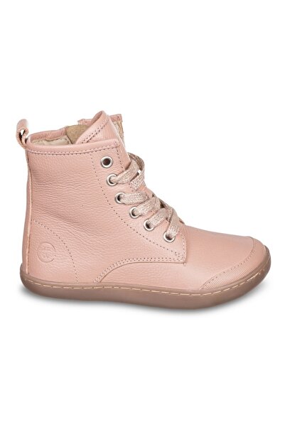 Chetto Barefoot boots for girls, natural leather, fleece lining,