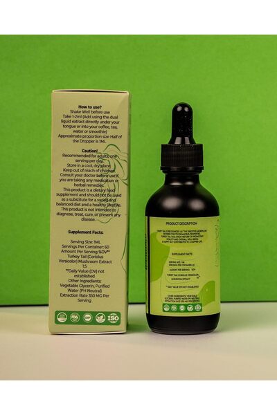 EverLiving مستخلص فطر ذيل الديك الرومي 60 مل (2 أونصة سائلة)