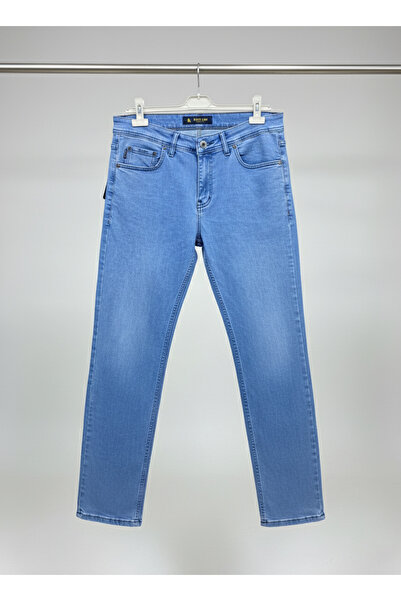 FATELLA Pantaloni de blugi Lycra pentru bărbați, cu picior îngust, albaștri, ...