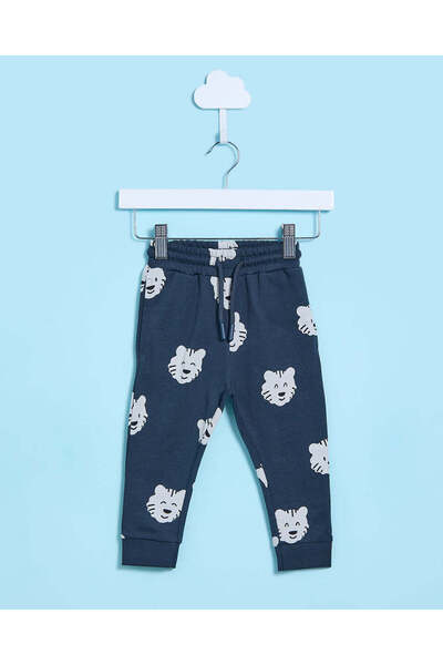 REDTAG Infant Boys Navy Printed Track Pants
