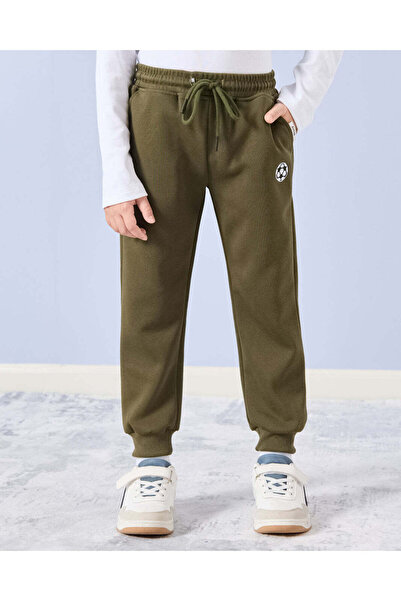 REDTAG Boys Olive Active Track Pants
