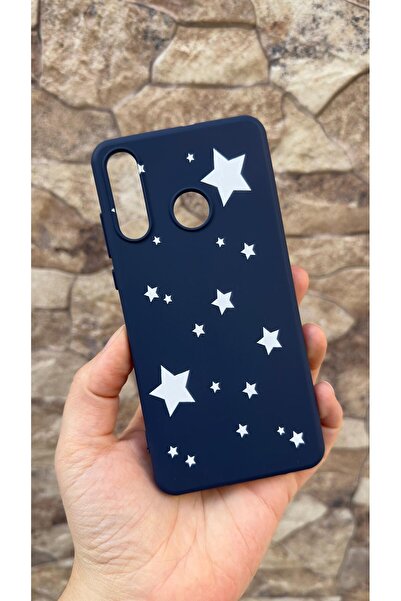 Vip Case Huawei P30 Lite Uyumlu Mini Yıldız Desenli Silikon Darbe Emici Klasik Korumalı Rubber Kılıf