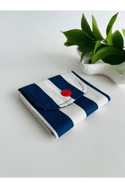 Fynbos Premium Handmade Linen Fabric Mini 3 Compartment Wallet 11X9 cm – Multi-Purpose Women's Accessory