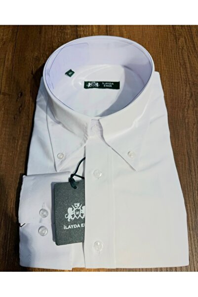 ilayda emir Long Collar Buttoned Men's Shirt