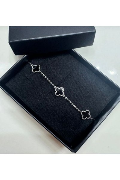 GK LUXURY & FASHION Yoncali Black - Silver Bracelet 316L Stainless Steel - Anti-Allergic