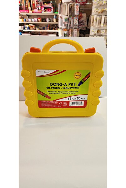 Dong-A Yağlı Pastel Boya Plastik Çanta 55 renk 60 lı