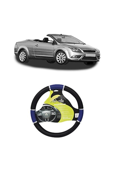 Umbrella Husă volan pentru Ford Focus II Cabriolet 2006-2010, piele, dimensiune 37-39 cm,