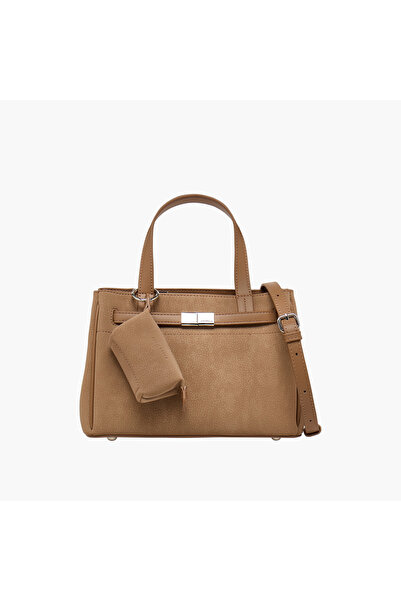 Chrisbella حقيبة كروس بودي مزخرفة مع جيب