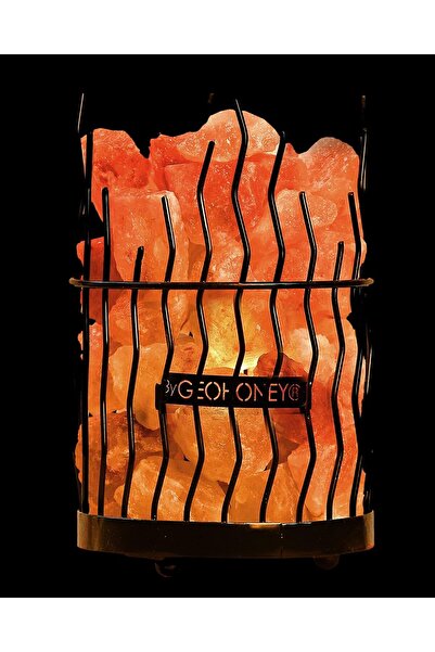 Geohoney Himalayan Salt Lamp with Iron Bars