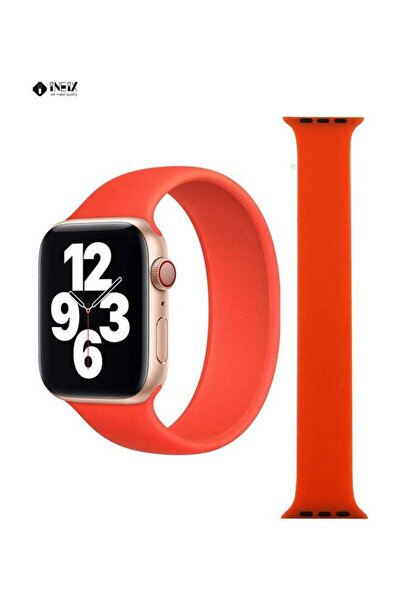 ineix حزام بديل من السيليكون القابل للتمدد من سولو لوب لساعة أبل 42،44 مم (طول 165 مم)